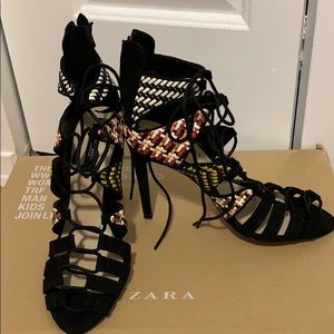 ❗️2/$30❗️Brand New Zara Lace-Up Sandals